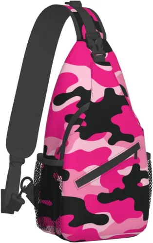 Vista 7 de Crossbody Bag For Women Men Travel Hiking Backpack Sling Shoulder Chest Bags Casual Daypack Purse