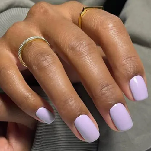 Vista 19 de GLAMERMAID - Uñas postizas cortas a presión con perlas blancas, uñas Perla Angélica