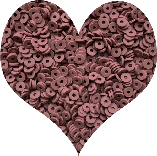 Vista 38 de 3000 cuentas redondas planas de polímero de vinilo Heishi cuentas de arcilla polimérica para hacer joyas, collares, pulseras y aretes (01-blanco)