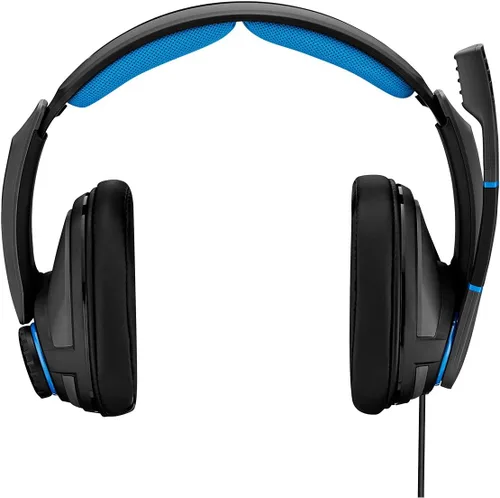Vista 6 de EPOS Sennheiser GSP 300 - Auriculares para juegos con micrófono con cancelación de ruido, abatibles para silenciar, cómodas almohadillas de espuma