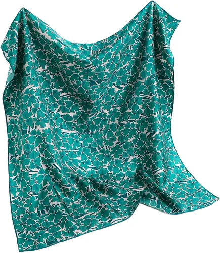Vista 9 de STARWHISPER Bufanda de seda de morera 100% pura, 27 x 27 pulgadas, 0.551 in, bufanda cuadrada para mujer, con embalaje de regalo Flores de anacardo