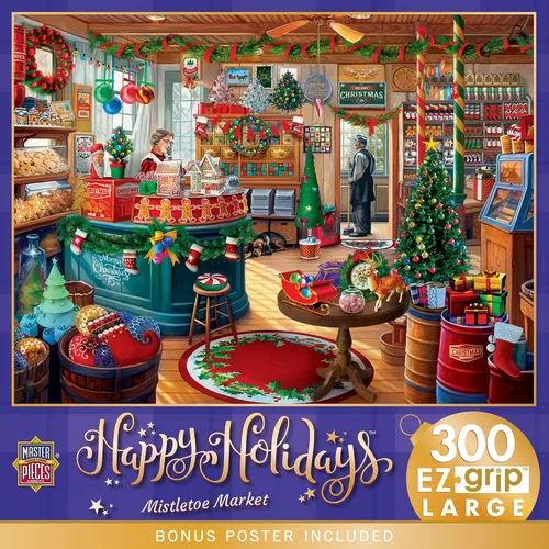 Vista 14 de MasterPieces Rompecabezas de Navidad EZ Grip de 300 piezas - Away in a Manger - 18 x 24 pulgadas