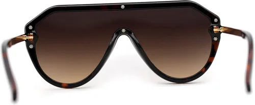 Vista 4 de Gafas de sol sin montura para hombre con escudo futurista
