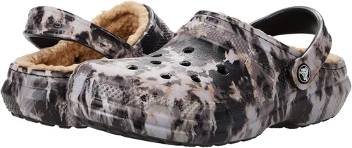 Vista 2 de Crocs Zuecos clásicos unisex para adultos Negro/Tinte blanqueador