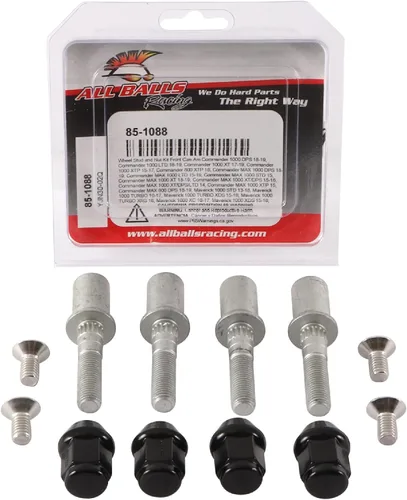 Vista 3 de All Balls Kit de tuercas y pernos de rueda de carreras 85-1088 compatible con/repuesto para Can-Am Commander 1000 XT 2017, Commander 1000 XTP