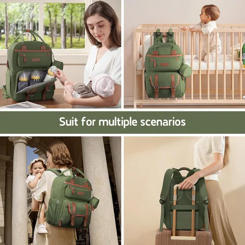 Vista 7 de Maelstrom Mochila para pañales, 30L verde militar