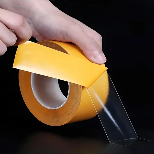 Vista 8 de Cinta adhesiva ultrafina de doble cara de 1/2 pulgada por 66 pies, cinta adhesiva de dos lados con adhesivo transparente, para manualidades, álbumes