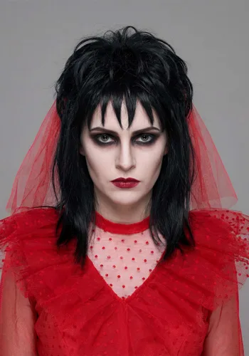 Vista 5 de Disfraz de Vestido de Novia de Lydia Deetz para Mujer Multicolor