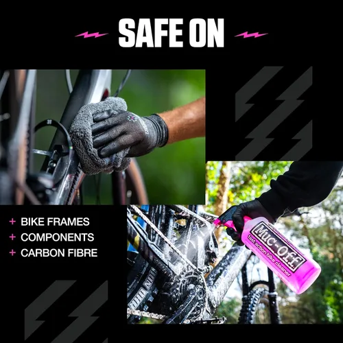 Vista 5 de Muc-Off Nano Tech - Limpiador de bicicletas de 1 litro Fórmula biodegradable, seguro en fibra de carbono y todas las superficies Rompe
