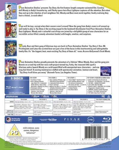 Vista 2 de Toy Story - 4 Movie Collection Blu-ray