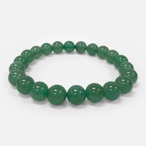 Vista 561 de Gem Avenue Handmade Round Bead Stretch Bracelet Unisex Natural Stone Beaded Jewelry for Men & Women, Elastic Wristband for Daily Wear