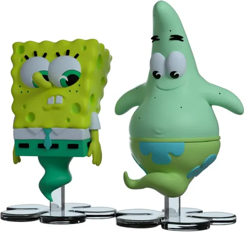 Vista 6 de Youtooz Spooky Spongebob and Patrick - Figura de vinilo de 4 pulgadas, figura coleccionable de Bob Esponja espeluznante y Patrick, 2