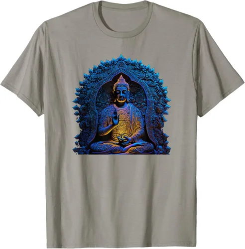 Vista 25 de Estatua de Buda Yoga Budismo Zen Buddhism Meditation T-Shirt Negro