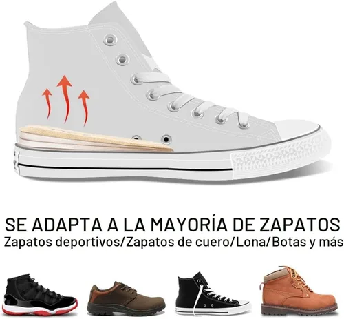 Vista 2 de Dr.Foot - Insertos ortopédicos ajustables para levantamiento de talón, plantilla de aumento de altura para discrepancias de longitud de piernas Beige