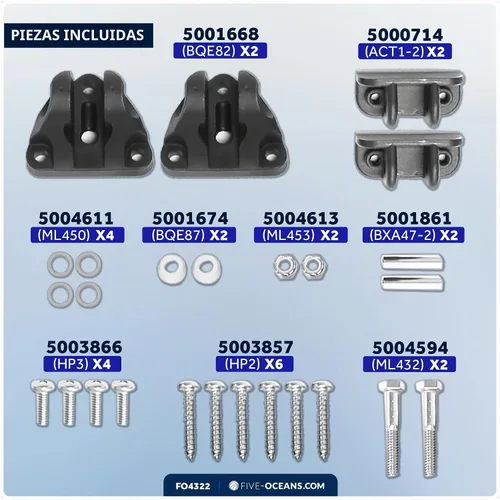 Vista 7 de Sistema de aletas de compensación eléctrico Bolt 12" x 9", kit completo BOLT129, 12V DC - FO4322