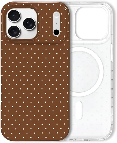 Vista 18 de Hython Funda para iPhone Air, diseño estético de lunares lindos, funda simple de 6.5 pulgadas, delgada, antiarañazos, parachoques de TPU suave, a