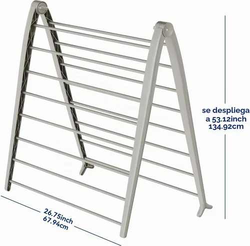 Vista 2 de Whitmor Spacemaker - Estante de secado plegable, organizador de ropa de interior con diseño pendiente de patente, ahorro de espacio, 6 pulgadas