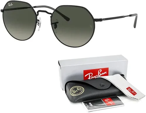 Vista 3 de Ray-Ban Jack RB3565 - Lentes de sol hexagonales redondeados para hombre y mujer + paquete con kit de gafas de diseñador iWear
