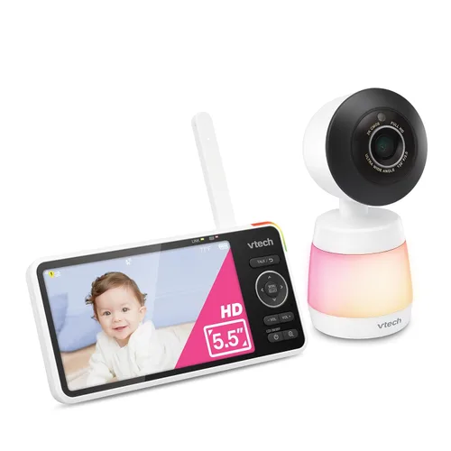 Vista 14 de VTech Smart WiFi Baby Monitor - Ve a tu bebé en casa o desde cualquier lugar, cámara 2K, pantalla de 5.5 pulgadas, zoom 24X, gran angular, visión