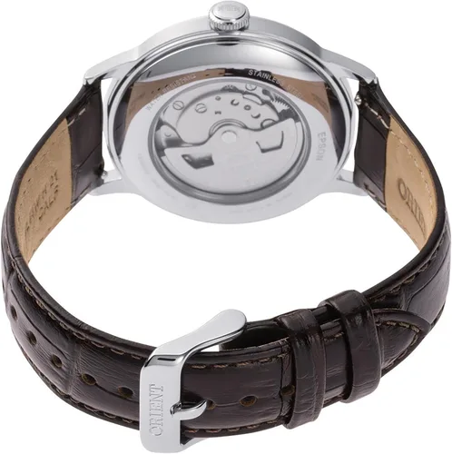Vista 4 de Orient Bambino Versión 2 Reloj de vestir automático unisex de acero inoxidable Verde