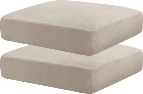 Vista 60 de MAXIJIN Fundas de cojín elásticas de terciopelo para sofá, funda de cojín suave de repuesto para sofá de dos plazas, protector de asiento