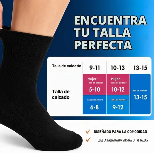 Vista 6 de Debra Weitzner Diabetic Socks For Men and Women Loose Fit Non-Binding Cotton Crew Socks 6 Pairs 6 pares de color beige
