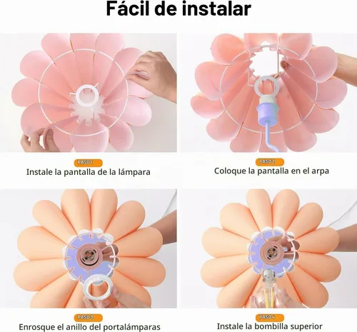 Vista 6 de EOEYYOYB Lámparas de mesa para sala de estar, lámparas regulables modernas azules y naranjas con puerto USB y toma de corriente