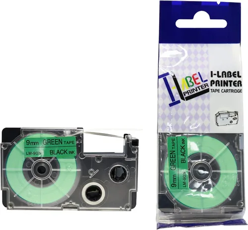 Vista 8 de LW cintas compatibles 3/8" Series label-it cintas, Negro y azul