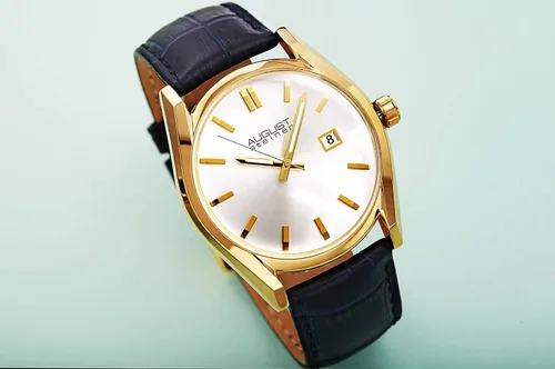 Vista 5 de August Steiner AS8221 - Reloj radiante para mujer, con ventana de fecha, correa de piel auténtica en relieve de cocodrilo