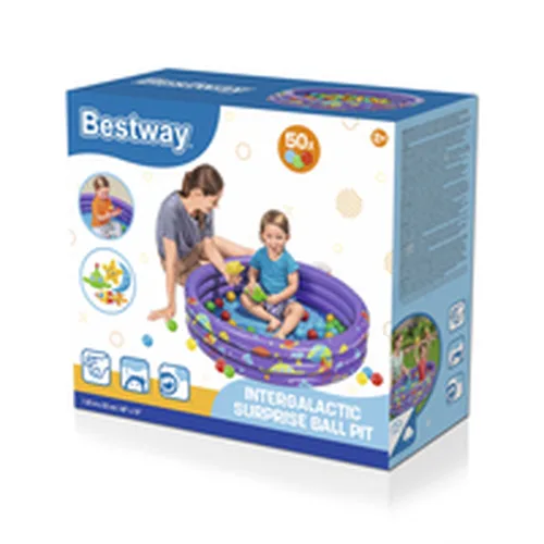 Vista 10 de Bestway Piscina Hinchable Infantil 3 Aros con Bolas 102x25 cm +2 Años Interior y Jardin 52466
