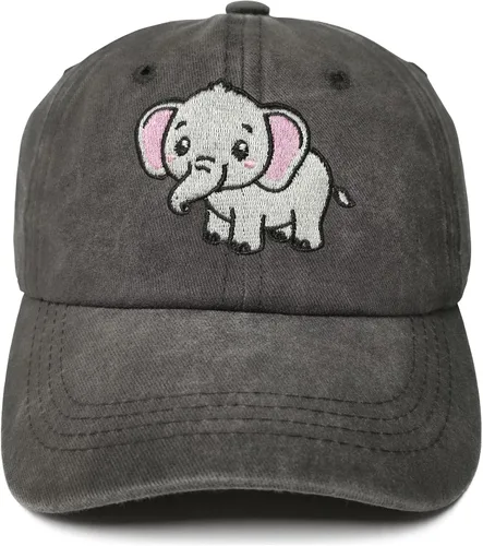 Vista 11 de Gorras de béisbol bordadas con animales para niño y niña
