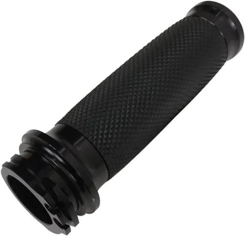 Vista 3 de 1 par de empuñaduras negras para manillar de motocicleta de 1 pulgada para Harley-Davidson Night Train EFI FXSTBI 2001-2006