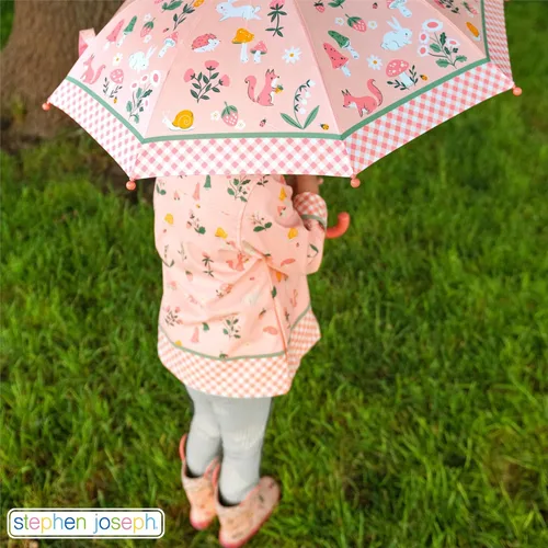 Vista 6 de Stephen Joseph Impermeable para niños, Unicornio Rosa