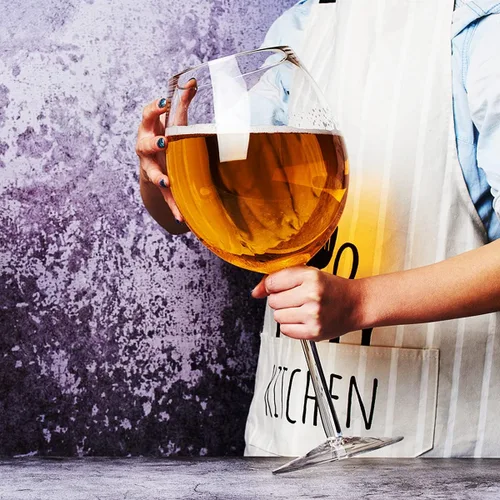 Vista 9 de YUANXIN Copa de Vino Gigante del Mundo Vaso de Vino de Tallo Gigante Vaso de Vino Creativo Extra Grande Vaso de Champán de Tamaño Excesivo Vaso