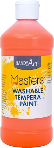 Vista 26 de Handy Art Little Masters - Pintura lavable, 16 onzas, color negro Bright & Mixable, High Opacity, Washable Colors for Classroom, Students, Kids