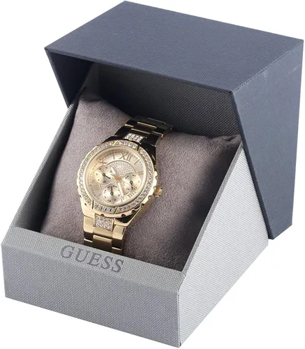 Vista 9 de GUESS W0111L2 Sparkling Hi-Energy Reloj dorado para mujer