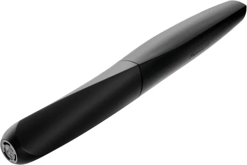 Vista 3 de Pelikan Pluma estilográfica Twist 946806 con 1 cartucho de tinta, punta media, color negro, en caja