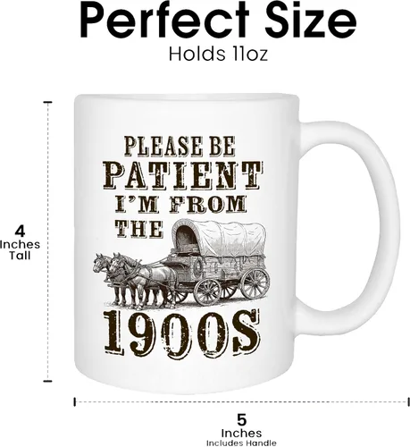 Vista 5 de Best Funny Coffee Mug I'm From The 1900s Novelty Cup Gift Birthday (1900's)
