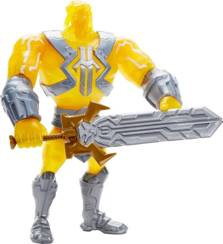 Vista 3 de Masters of the Universe and He-Man - Figura grande de He-Man con accesorio inspirado en la serie animada Motu Netflix, juguete coleccionable de 8.5