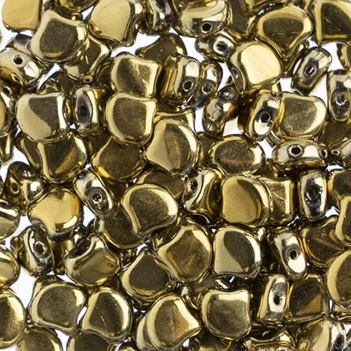 Vista 8 de John Bead Cuentas de hoja de Ginko checo de bronce de cristal de 1.76 oz de 0.295 in para hacer pulseras de joyería DIY