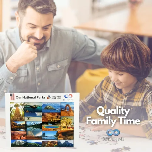 Vista 6 de Yellowstone, Yosemite & Our National Parks 3X rompecabezas Bundle – 1000 piezas – Zion, Acadia, Arcos, Crater Lake y más