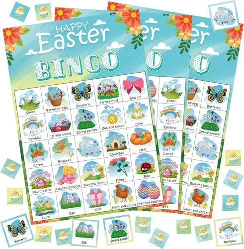 Vista 10 de OHOME Juegos de Navidad Bingo de Navidad para niños – 24 jugadores, manualidades de Navidad, actividades, regalos de fiesta para familias, regalos