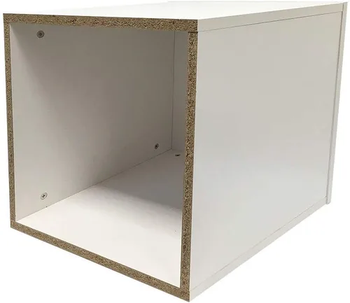 Vista 3 de 18 '' x 18 '' bases derribadas blancas Pedestal Base Caja Cubo Display Accesorio Almacén al por menor