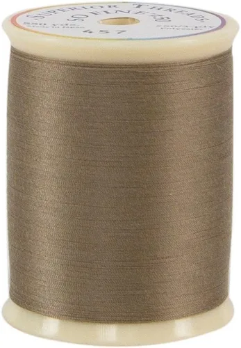 Vista 56 de Superior Threads - Tan Fine! #50#411 Negro Carrete de 550 yardas