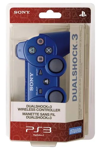 Vista 3 de PlayStation 3 Dualshock 3 Wireless Controller (Blue) (Renewed)