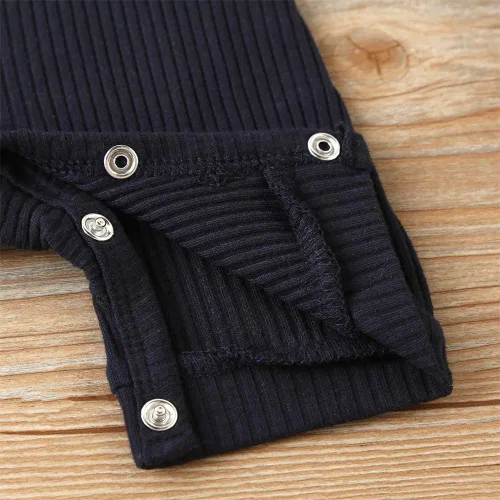 Vista 32 de Mameluco unisex de manga corta para bebé recién nacido, con botones, de una pieza, ropa de color sólido