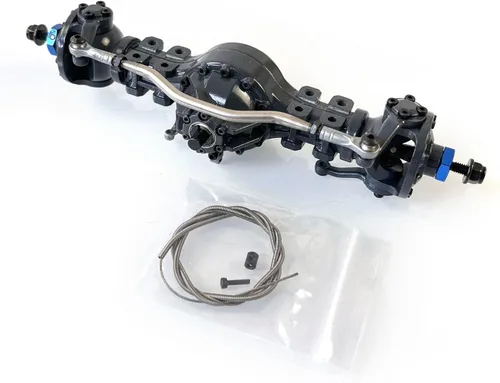 Vista 3 de Eje delantero metálico de bloqueo diferencial JDM para 1/14 Rc Dump Tractor Camión