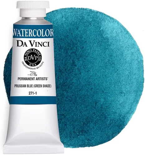 Vista 142 de DA VINCI PAINTS Pintura Acuarela Profesional para Artistas, Azul Cobalto, 15mL