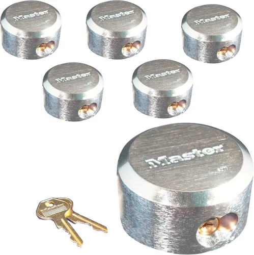 Vista 6 de Keyed Alike 6271NKA-2 candado maestro con grillete oculto, candados resistentes a los golpes