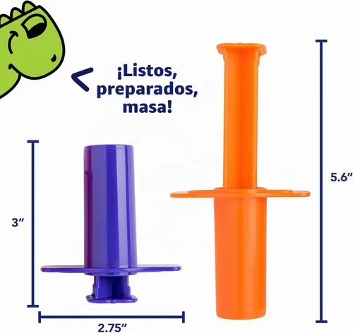 Vista 3 de READY 2 LEARN Extrusoras de masa, juego de 6, para mayores de 2 años